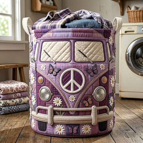 Hippie Van Quilted Laundry Basket GFTOTP18769