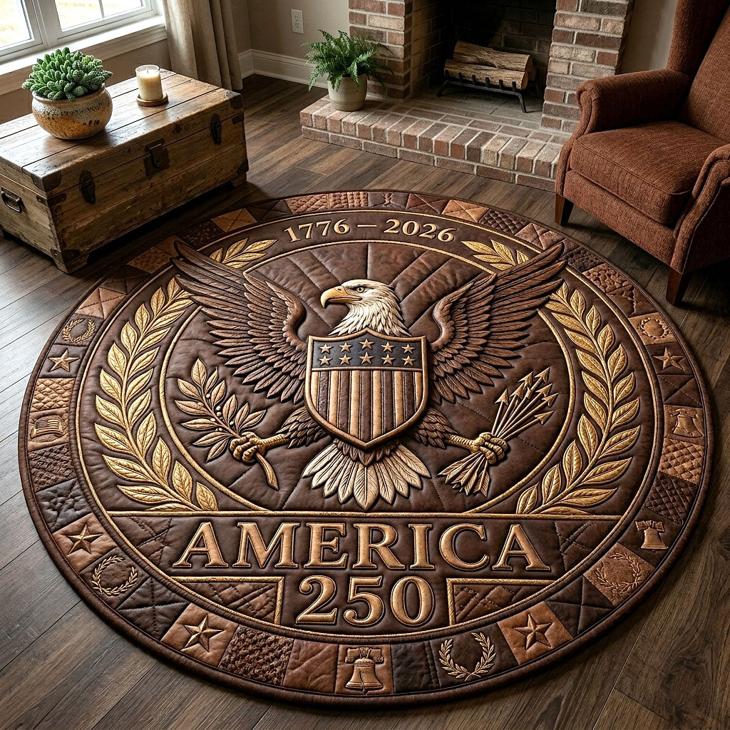 Heritage Patch Quilted Round Mat GFTOTP18772