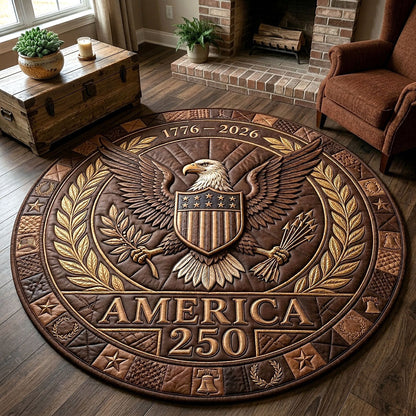 Heritage Patch Quilted Round Mat GFTOTP18772