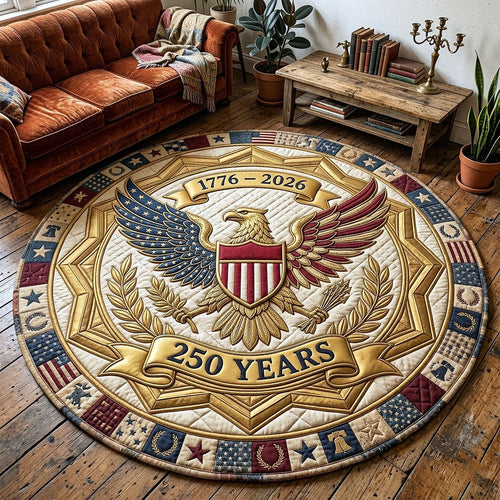 Heritage Patch Quilted Round Mat GFTOTP18775