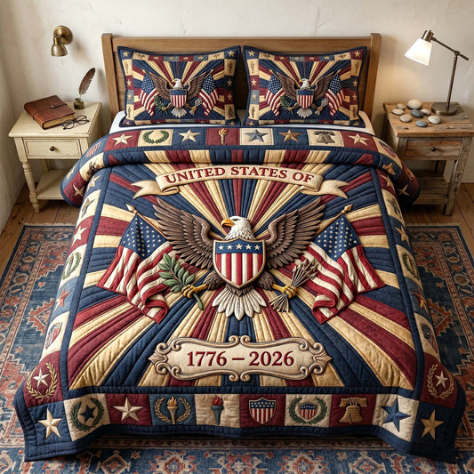 Heritage Patch 3-Piece Quilted Bedding Set GFTOTP18788