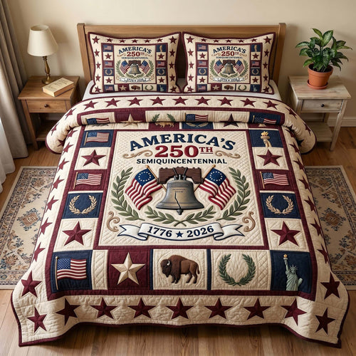 Heritage Patch 3-Piece Quilted Bedding Set GFTOTP18789