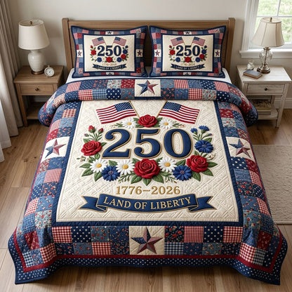 Heritage Patch 3-Piece Quilted Bedding Set GFTOTP18794