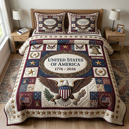 Heritage Patch 3-Piece Quilted Bedding Set GFTOTP18797