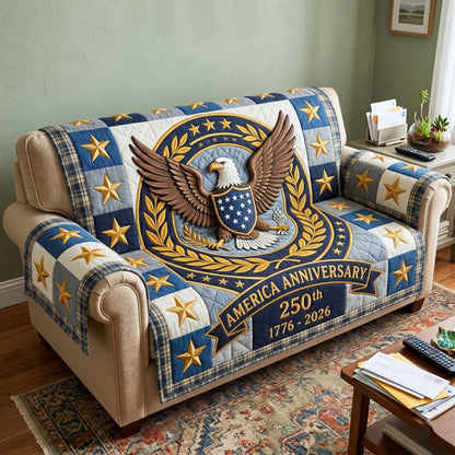 Heritage Patch Quilted Sofa Cover GFTOTP18831