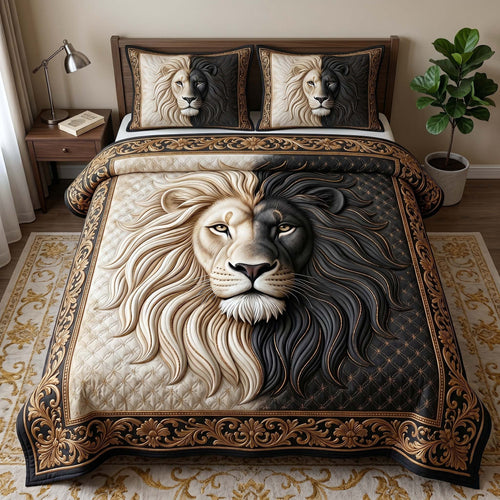 Majestic Lion 3-Piece Quilted Bedding Set GFTOTP18861