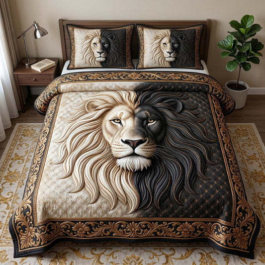 Majestic Lion 3-Piece Quilted Bedding Set GFTOTP18861