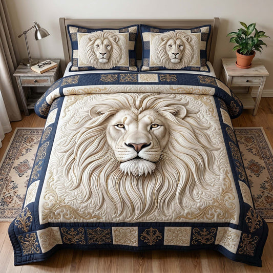 Majestic Lion 3-Piece Quilted Bedding Set GFTOTP18864