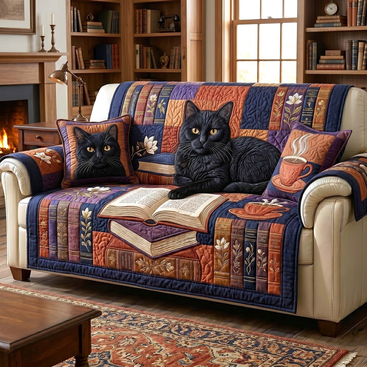 Reading Nook Quilted Sofa Cover GFTOTP18871