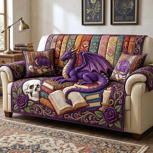 Reading Nook Quilted Sofa Cover GFTOTP18873
