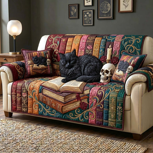 Reading Nook Quilted Sofa Cover GFTOTP18874