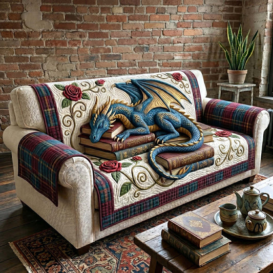 Reading Nook Quilted Sofa Cover GFTOTP18876
