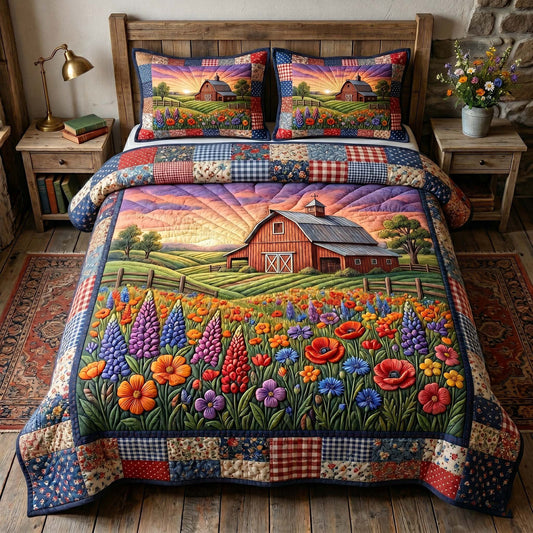Farmhouse Charm 3-Piece Quilted Bedding Set GFTOTP18892