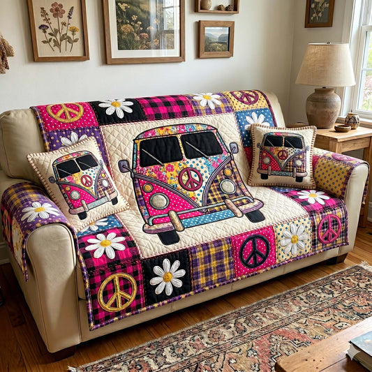 Hippie Patchwork Quilted Sofa Cover GFTOTP18907