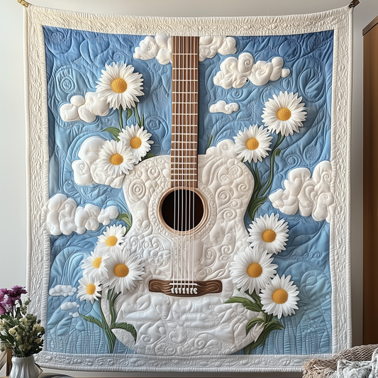 Melodic Dream Guitar Quilted Blanket GFTOTP1892