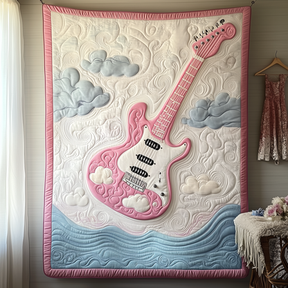 Melodic Dream Guitar Quilted Blanket GFTOTP1896