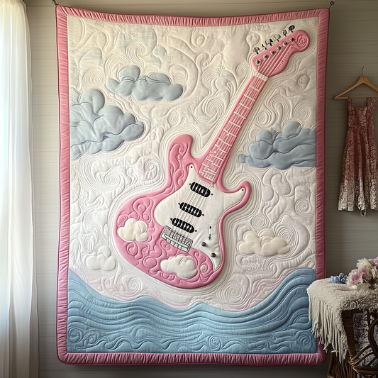 Melodic Dream Guitar Quilted Blanket GFTOTP1896