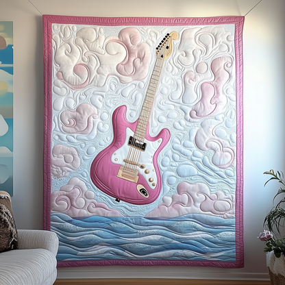 Melodic Dream Guitar Quilted Blanket GFTOTP1897