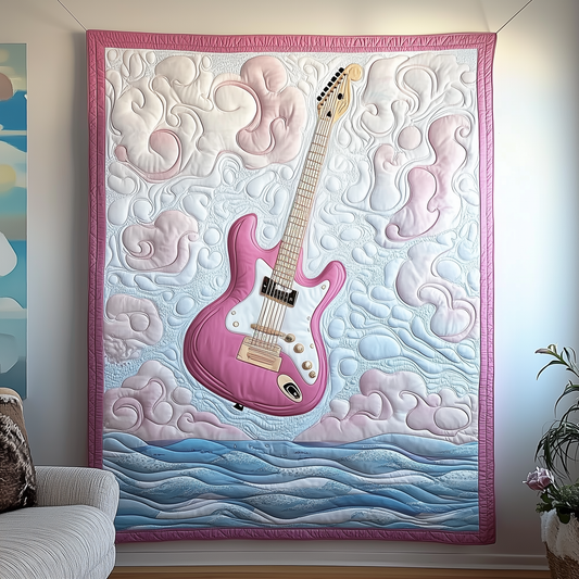 Melodic Dream Guitar Quilted Blanket GFTOTP1897