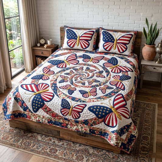 Liberty Garden 3-Piece Quilted Bedding Set GFTOTP19014