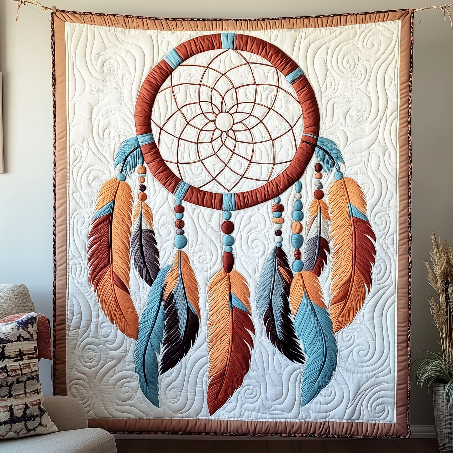 Southwest Spiritual Dreamcatcher Quilted Blanket GFTOTP1905