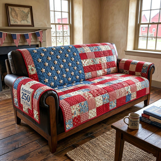 Heritage Patch Quilted Sofa Cover GFTOTP19096