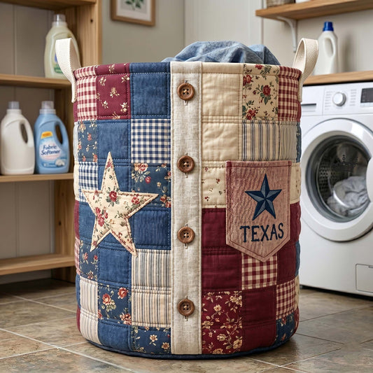 Texas Pride Quilted Laundry Basket GFTOTP19126