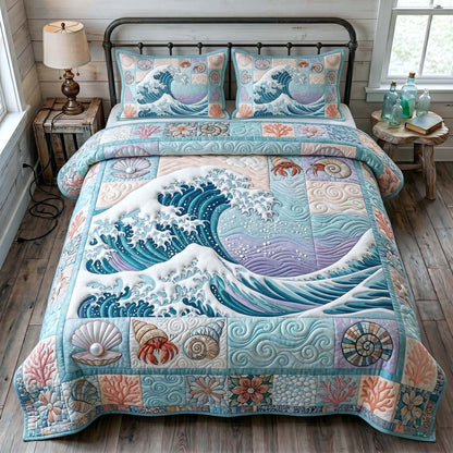 Ocean Tide 3-Piece Quilted Bedding Set GFTOTP19133