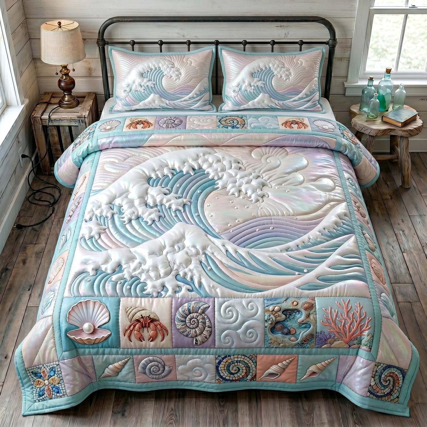 Ocean Tide 3-Piece Quilted Bedding Set GFTOTP19134