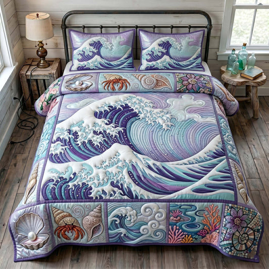 Ocean Tide 3-Piece Quilted Bedding Set GFTOTP19135