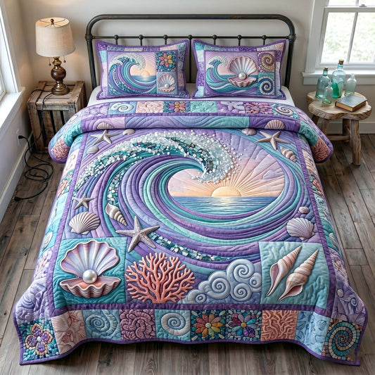 Ocean Tide 3-Piece Quilted Bedding Set GFTOTP19137