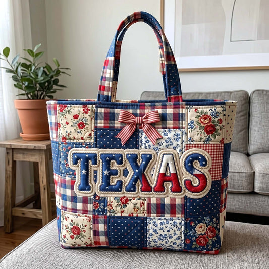 Bluebonnet State Quilted Tote Bag GFTOTP19160