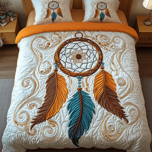 Southwest Spiritual Dreamcatcher 3-Piece Quilted Bedding Set GFTOTP1916