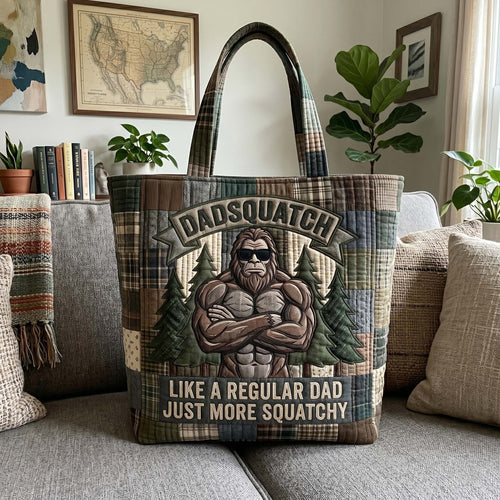 Sasquatch Dad Quilted Tote Bag GFTOTP19200