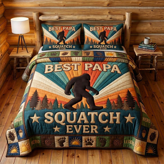 Sasquatch Dad 3-Piece Quilted Bedding Set GFTOTP19203