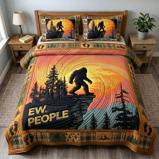 Mystic Sasquatch 3-Piece Quilted Bedding Set GFTOTP19209