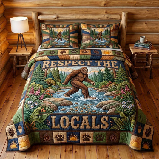 Mystic Sasquatch 3-Piece Quilted Bedding Set GFTOTP19210