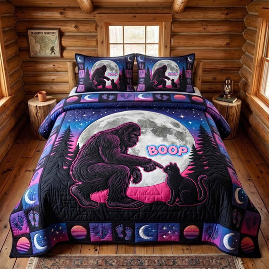 Mystic Sasquatch 3-Piece Quilted Bedding Set GFTOTP19211