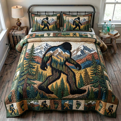 Mystic Sasquatch 3-Piece Quilted Bedding Set GFTOTP19212