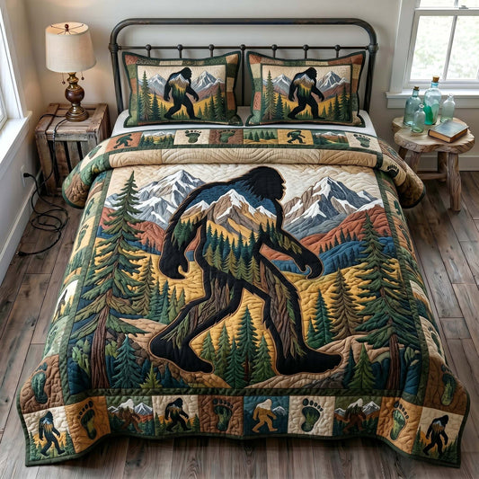 Mystic Sasquatch 3-Piece Quilted Bedding Set GFTOTP19212