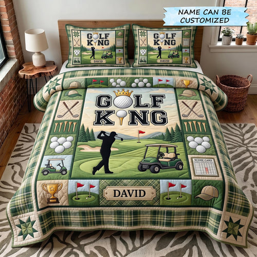 Swing Life 3-Piece Quilted Bedding Set QTCUZ GFTOTP19309