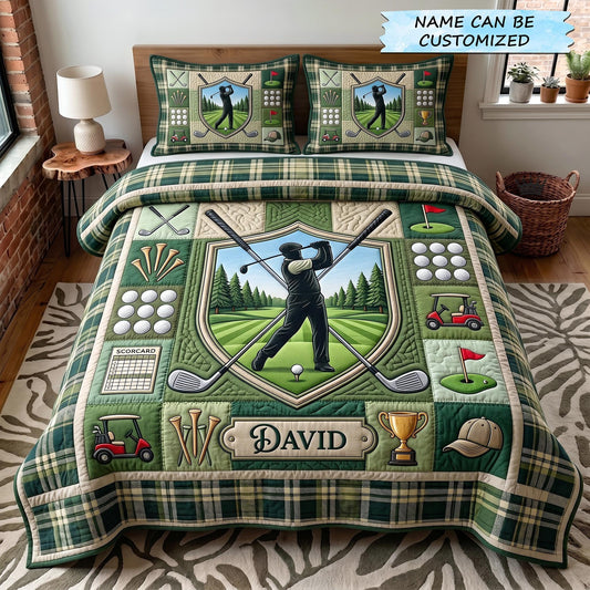 Swing Life 3-Piece Quilted Bedding Set QTCUZ GFTOTP19310