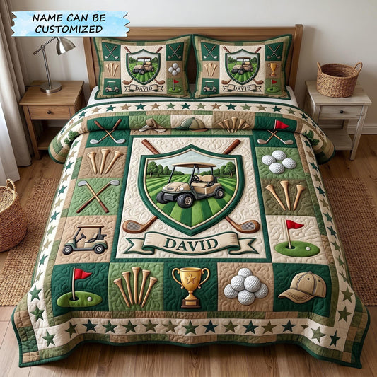 Swing Life 3-Piece Quilted Bedding Set QTCUZ GFTOTP19311