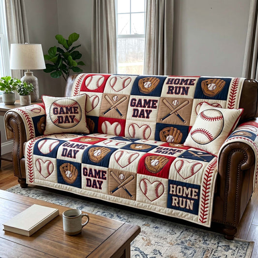 Game Day Quilted Sofa Cover GFTOTP19343