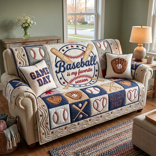 Game Day Quilted Sofa Cover GFTOTP19344