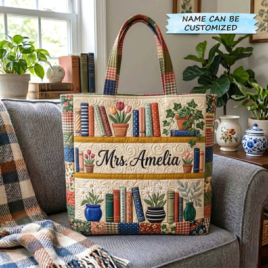 Teaching Heart Quilted Tote Bag QTCUZ GFTOTP19347