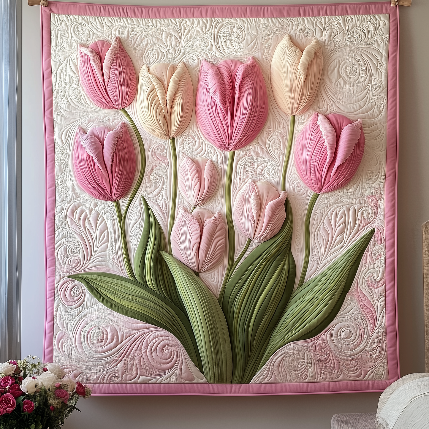 Tulip Serenity Quilted Blanket GFTOTP1937