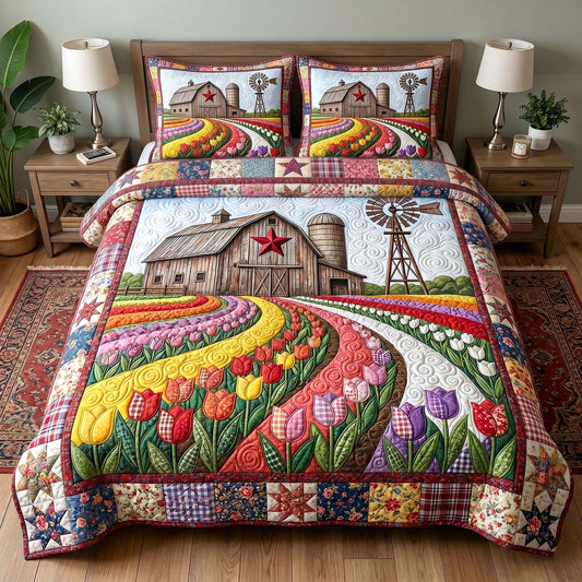 Rustic Homestead 3-Piece Quilted Bedding Set GFTOTP19402