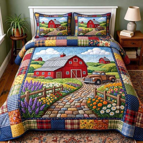 Rustic Homestead 3-Piece Quilted Bedding Set GFTOTP19403