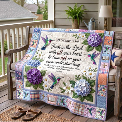 Blessed Blooms Quilted Blanket GFTOTP19427